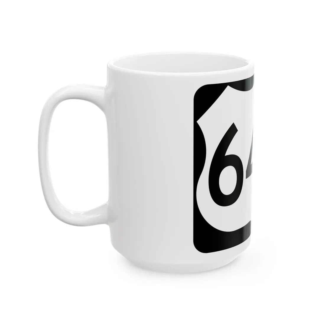 US 64-A (North Carolina) (Road Sign) White Coffee Mug - Go Mug Yourself