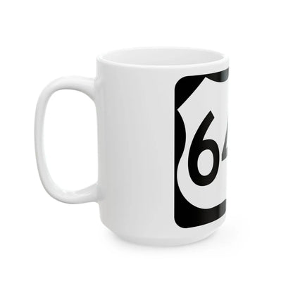 US 64-A (North Carolina) (Road Sign) White Coffee Mug - Go Mug Yourself