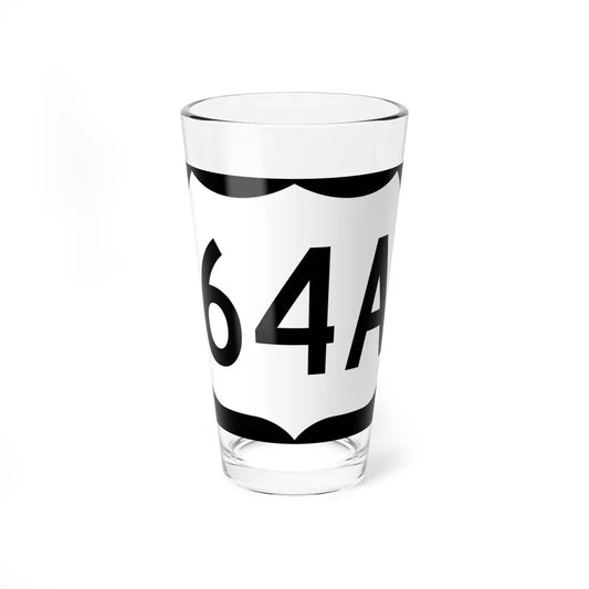 US 64A (North Carolina) (Road Sign) Pint Glass 16oz 16oz - Go Mug Yourself