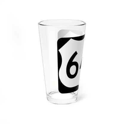 US 64A (North Carolina) (Road Sign) Pint Glass 16oz - Go Mug Yourself