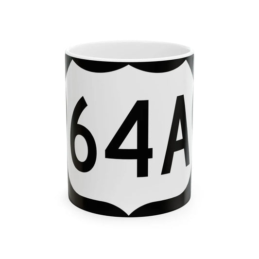 US 64A (North Carolina) (Road Sign) White Coffee Mug 11oz - Go Mug Yourself