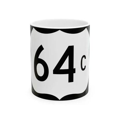 US 64C (Arkansas) (Road Sign) White Coffee Mug 11oz - Go Mug Yourself