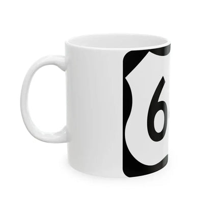 US 64C (Arkansas) (Road Sign) White Coffee Mug - Go Mug Yourself