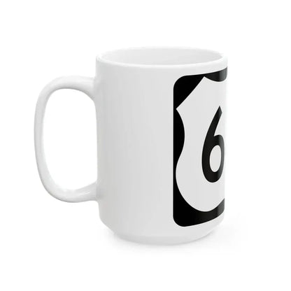 US 64C (Arkansas) (Road Sign) White Coffee Mug - Go Mug Yourself