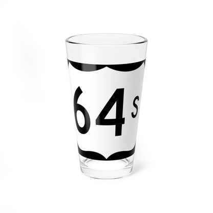 US 64S (Arkansas) (Road Sign) Pint Glass 16oz 16oz - Go Mug Yourself