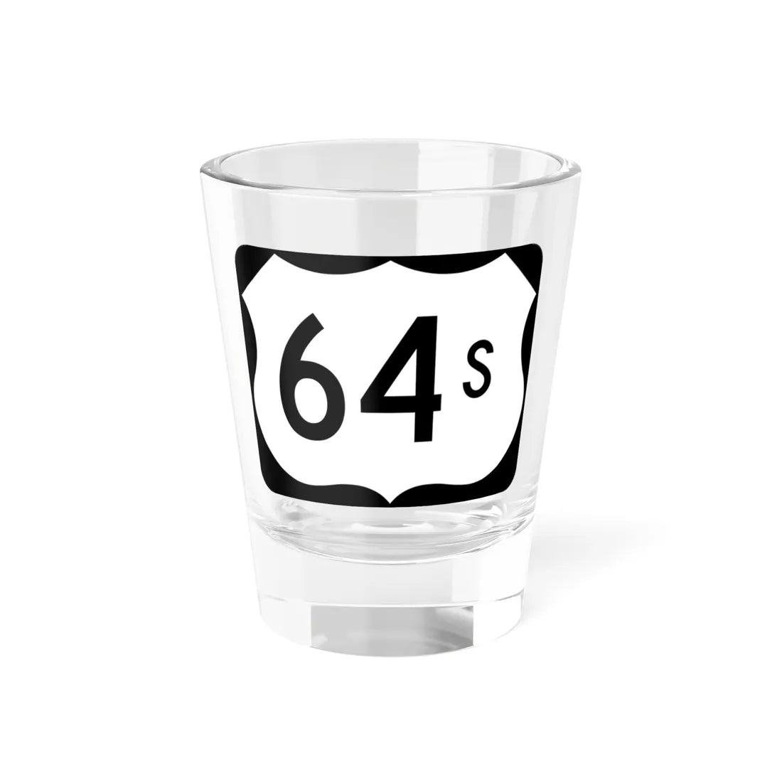US 64S (Arkansas) (Road Sign) Shot Glass 1.5oz 1.5oz - Go Mug Yourself