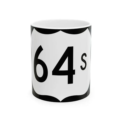 US 64S (Arkansas) (Road Sign) White Coffee Mug 11oz - Go Mug Yourself