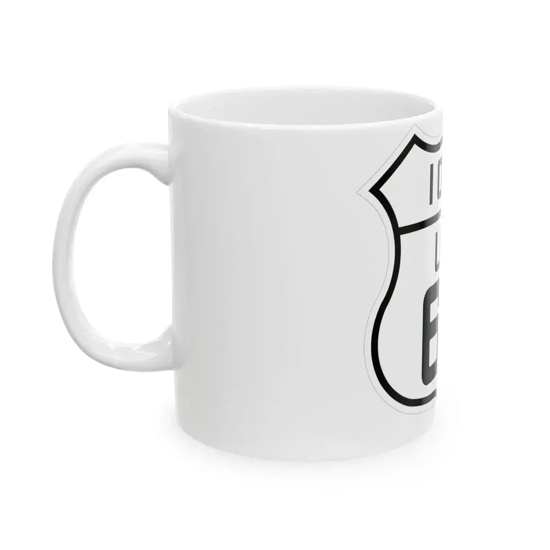 US 65 Iowa 1926 (Iowa) (Road Sign) White Coffee Mug - Go Mug Yourself