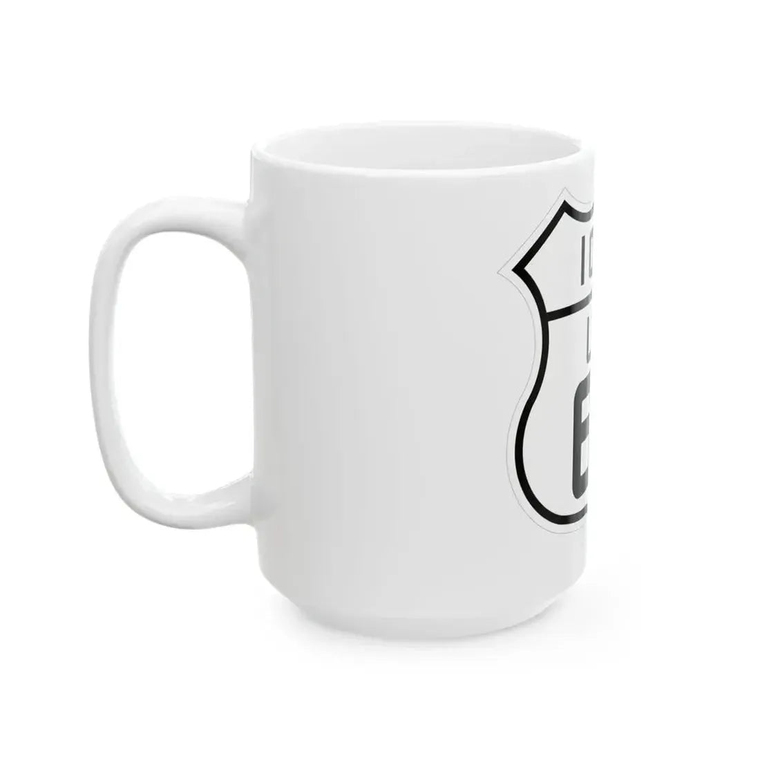 US 65 Iowa 1926 (Iowa) (Road Sign) White Coffee Mug - Go Mug Yourself