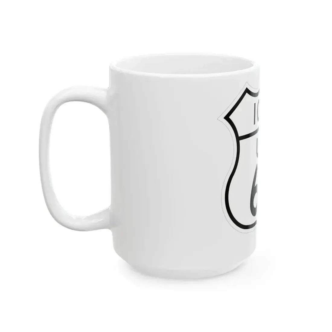 US 65 Iowa 1948 (Iowa) (Road Sign) White Coffee Mug - Go Mug Yourself