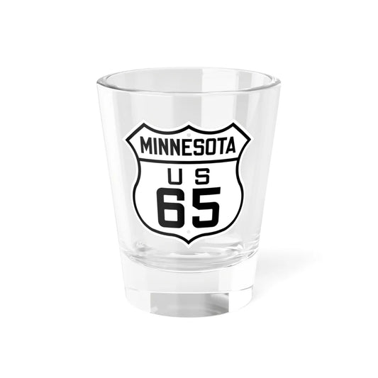 US 65 Minnesota 1926 (Minnesota) (Road Sign) Shot Glass 1.5oz 1.5oz - Go Mug Yourself