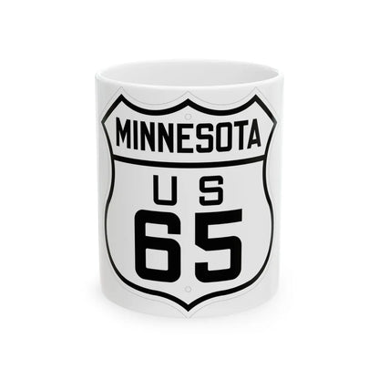 US 65 Minnesota 1926 (Minnesota) (Road Sign) White Coffee Mug 11oz - Go Mug Yourself