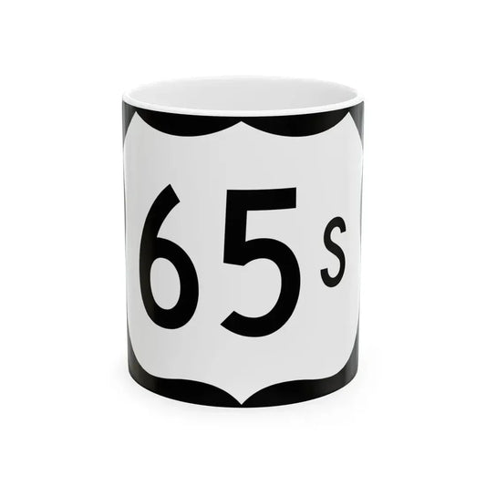US 65S (Arkansas) (Road Sign) White Coffee Mug 11oz - Go Mug Yourself