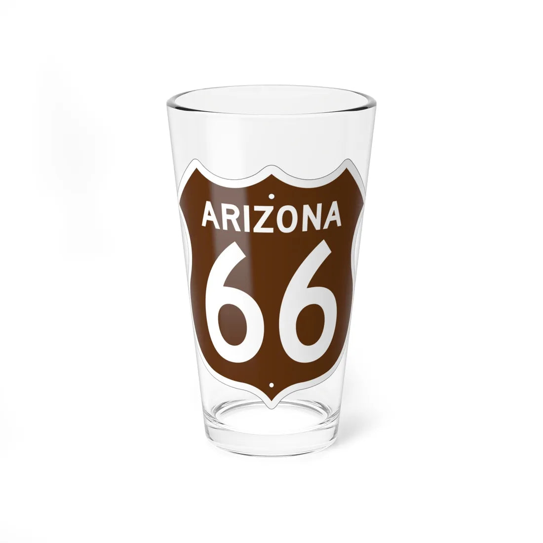 US 66 Arizona 1956 East (Arizona) (Road Sign) Pint Glass 16oz 16oz - Go Mug Yourself
