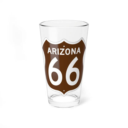 US 66 Arizona 1956 East (Arizona) (Road Sign) Pint Glass 16oz 16oz - Go Mug Yourself