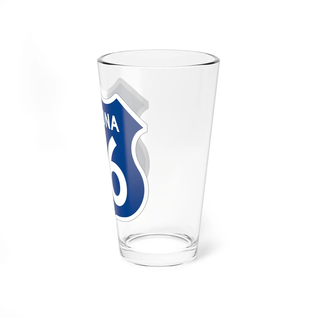 US 66 Arizona 1956 West (Arizona) (Road Sign) Pint Glass 16oz - Go Mug Yourself