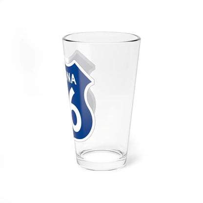 US 66 Arizona 1956 West (Arizona) (Road Sign) Pint Glass 16oz - Go Mug Yourself