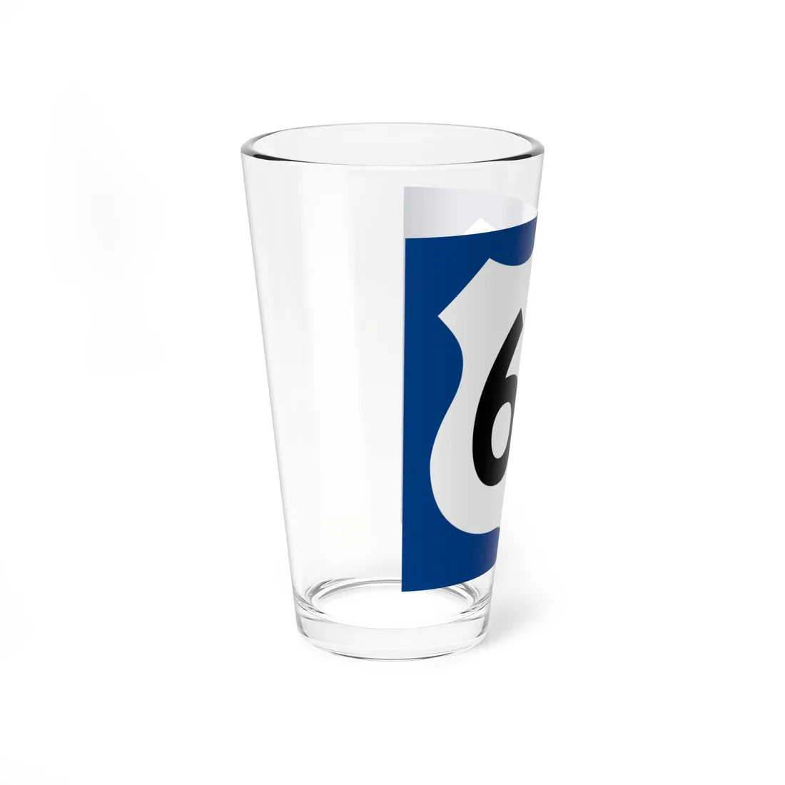 US 66 AZ 1960 west (Arizona) (Road Sign) Pint Glass 16oz - Go Mug Yourself