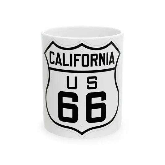 US 66 California 1926 (California) (Road Sign) White Coffee Mug 11oz - Go Mug Yourself