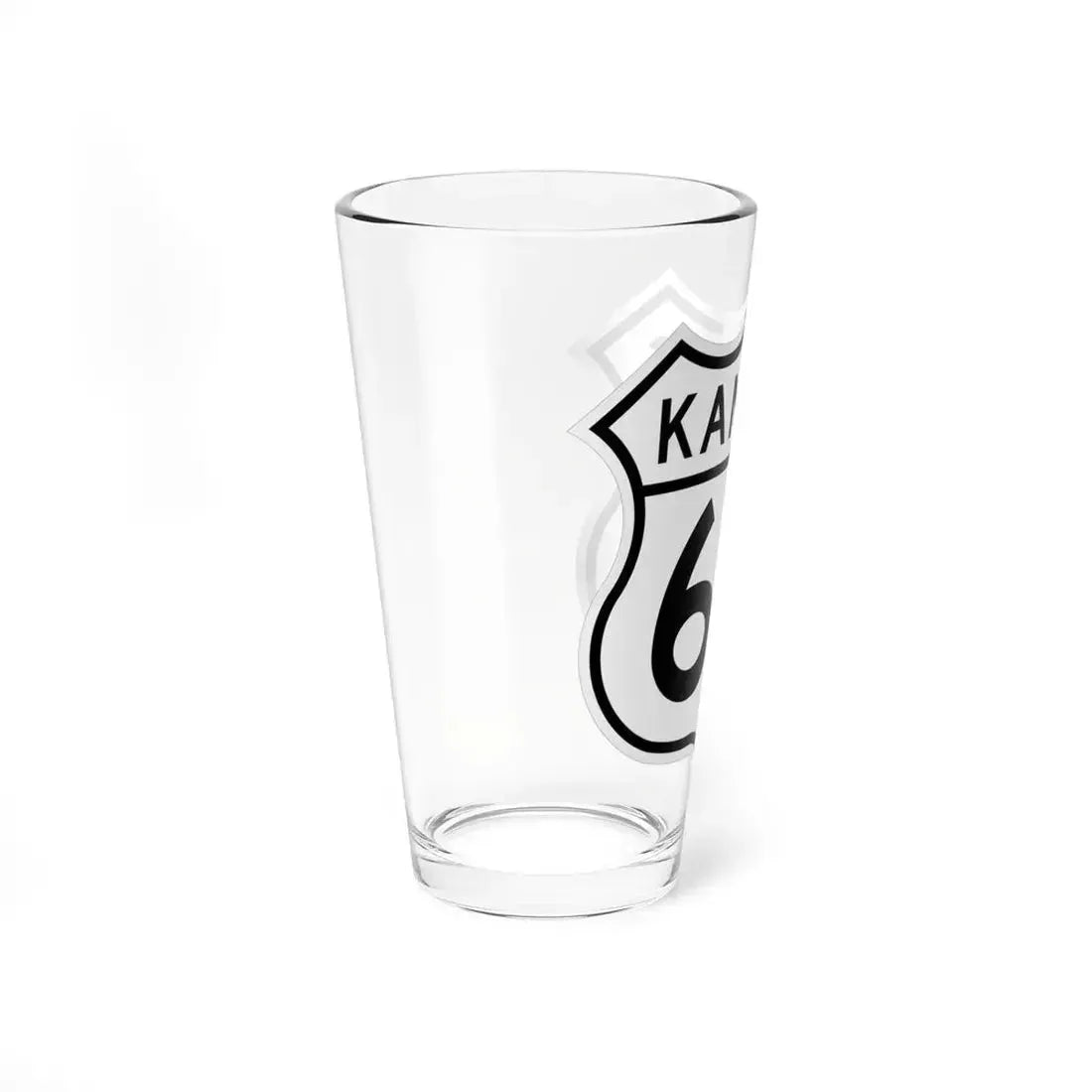 US 66 Kansas 1962 (Kansas) (Road Sign) Pint Glass 16oz - Go Mug Yourself