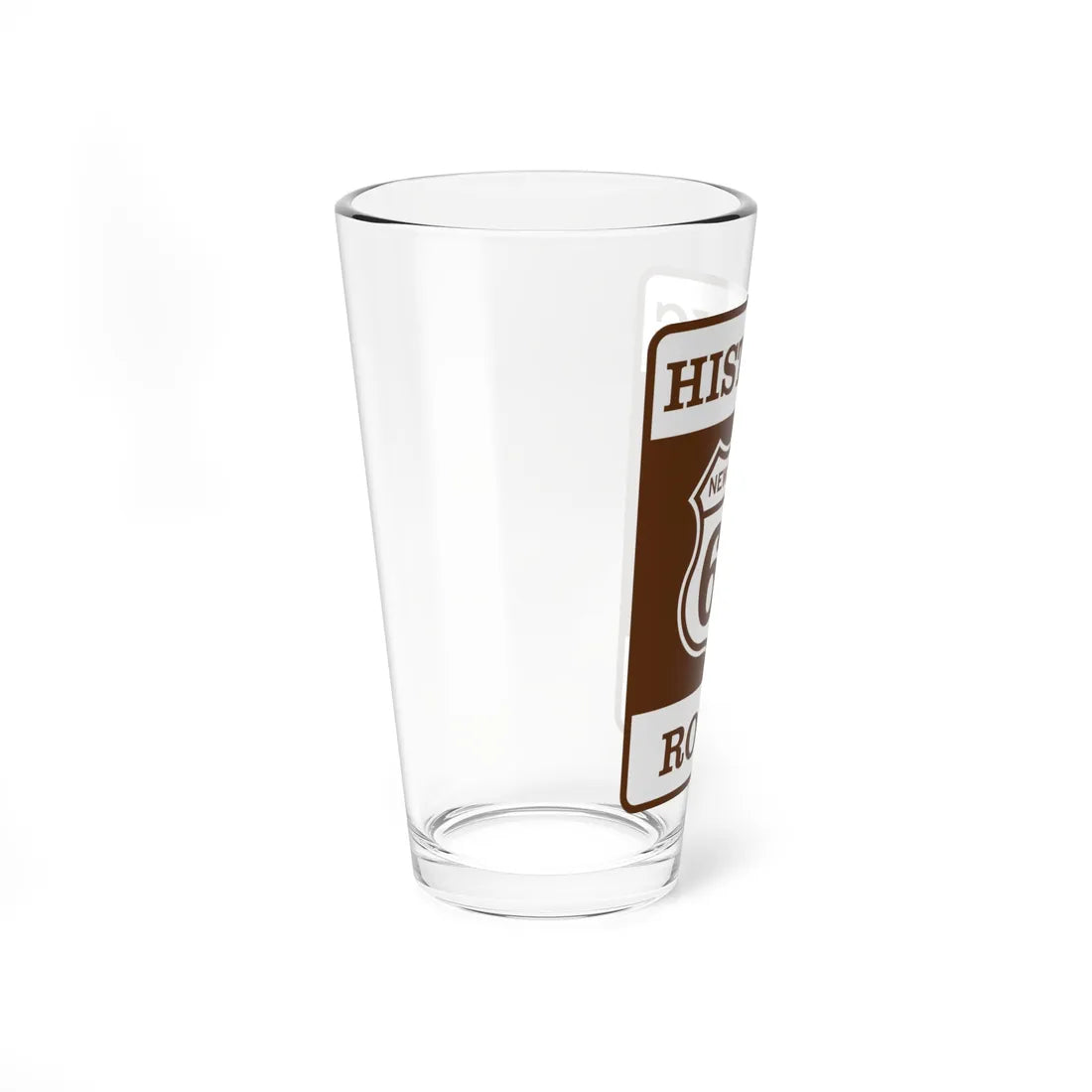 US 66 NM historic (New Mexico) (Road Sign) Pint Glass 16oz - Go Mug Yourself