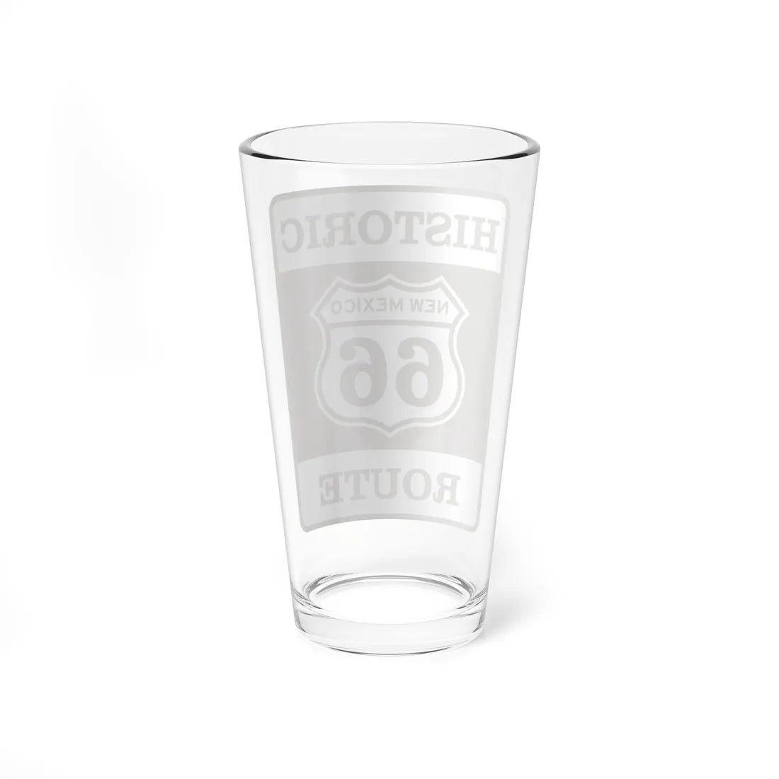 US 66 NM historic (New Mexico) (Road Sign) Pint Glass 16oz - Go Mug Yourself