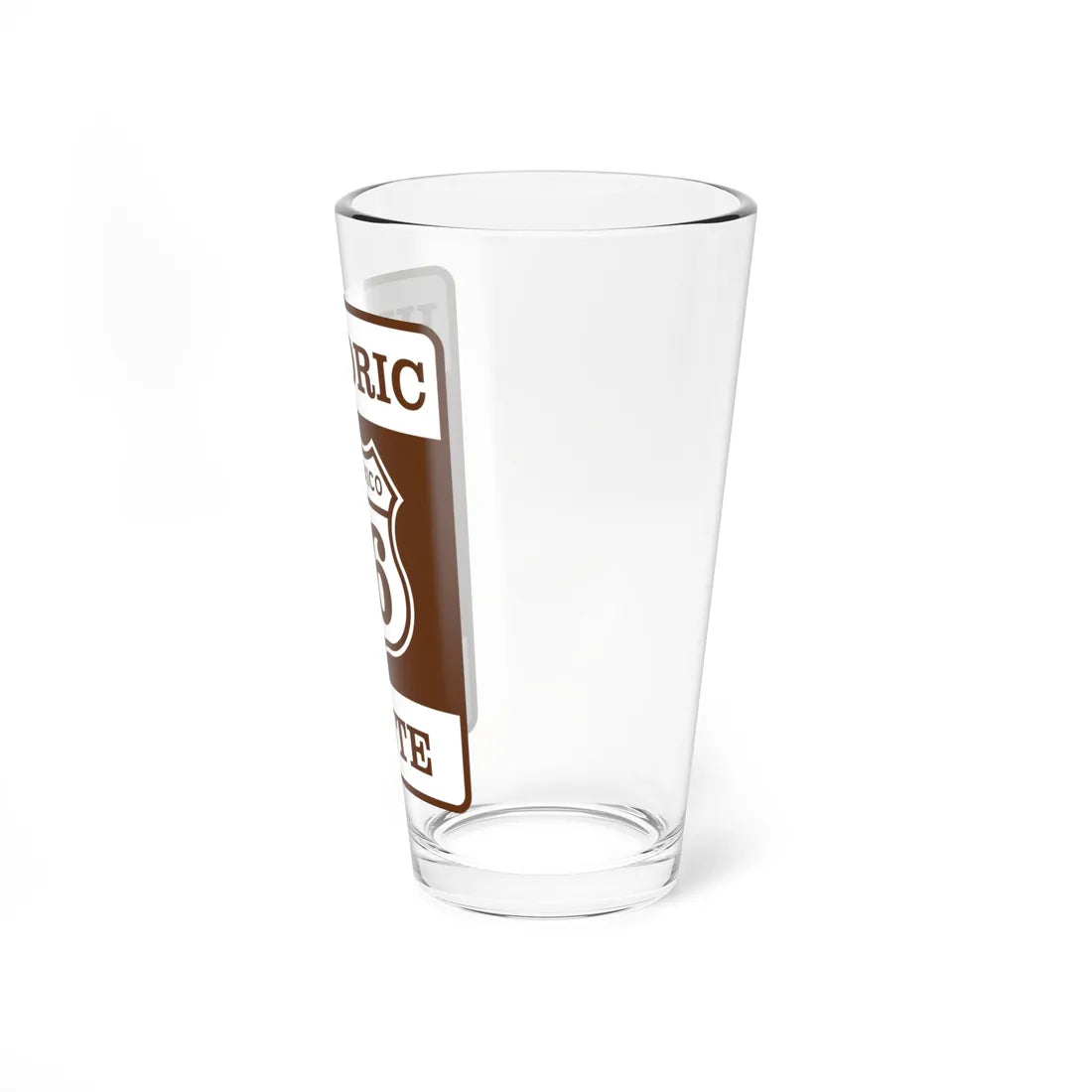 US 66 NM historic (New Mexico) (Road Sign) Pint Glass 16oz - Go Mug Yourself