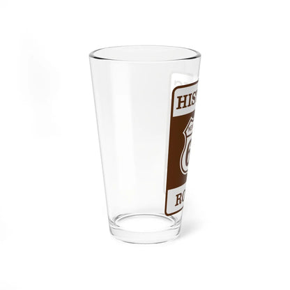 US 66 NM historic (New Mexico) (Road Sign) Pint Glass 16oz - Go Mug Yourself
