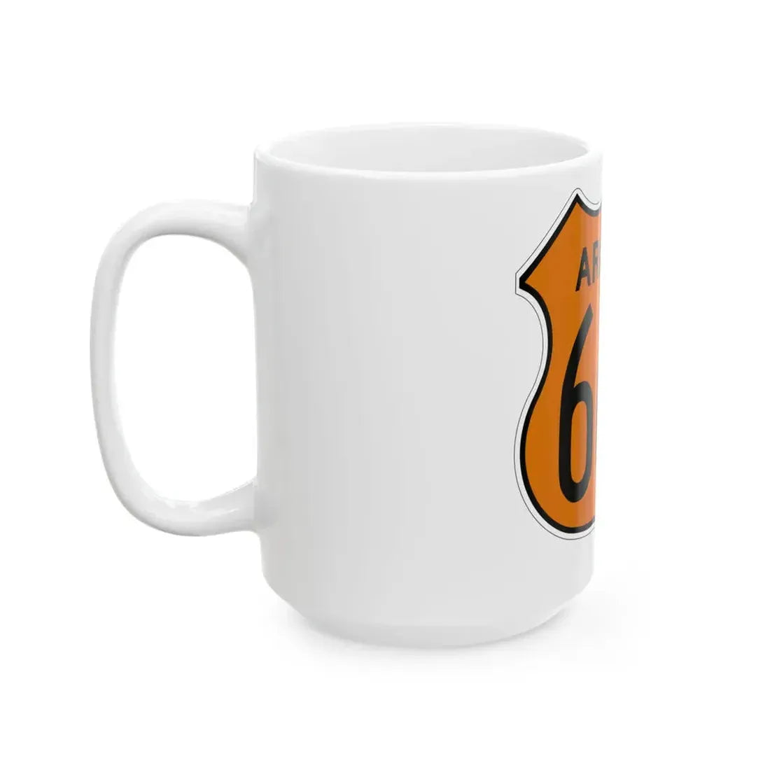 US 666 Arizona 1956 North (Arizona) (Road Sign) White Coffee Mug - Go Mug Yourself