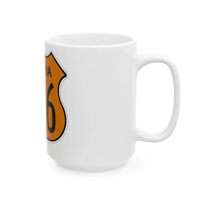 US 666 Arizona 1956 North (Arizona) (Road Sign) White Coffee Mug - Go Mug Yourself