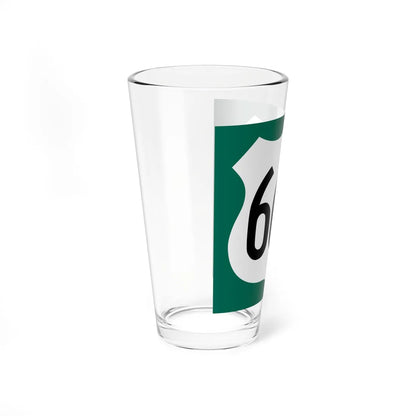 US 666 AZ 1960 south (Arizona) (Road Sign) Pint Glass 16oz - Go Mug Yourself