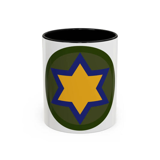 US 66th Cavalry Division (U.S. Army) Accent Coffee Mug 11oz Black - Go Mug Yourself