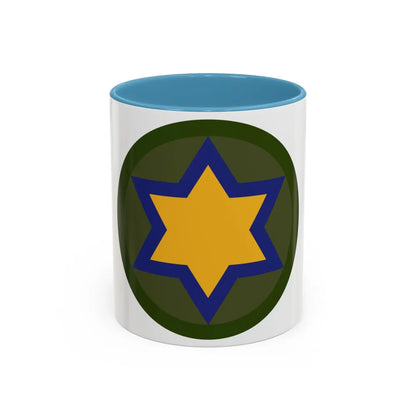 US 66th Cavalry Division (U.S. Army) Accent Coffee Mug 11oz Light Blue - Go Mug Yourself
