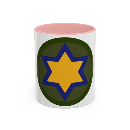 US 66th Cavalry Division (U.S. Army) Accent Coffee Mug 11oz Pink - Go Mug Yourself