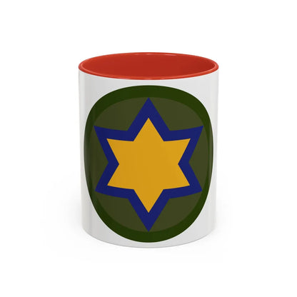US 66th Cavalry Division (U.S. Army) Accent Coffee Mug 11oz Red - Go Mug Yourself