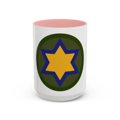US 66th Cavalry Division (U.S. Army) Accent Coffee Mug 15oz Pink - Go Mug Yourself