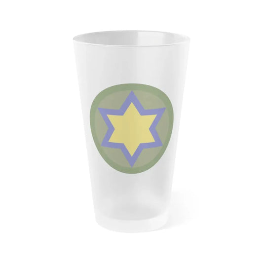 US 66th Cavalry Division (U.S. Army) Frosted Pint Glass 16oz Default Title - Go Mug Yourself