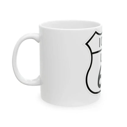 US 67 Iowa 1948 (Iowa) (Road Sign) White Coffee Mug - Go Mug Yourself