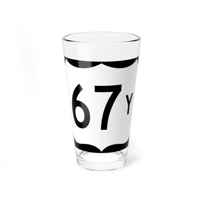 US 67Y (Arkansas) (Road Sign) Pint Glass 16oz 16oz - Go Mug Yourself