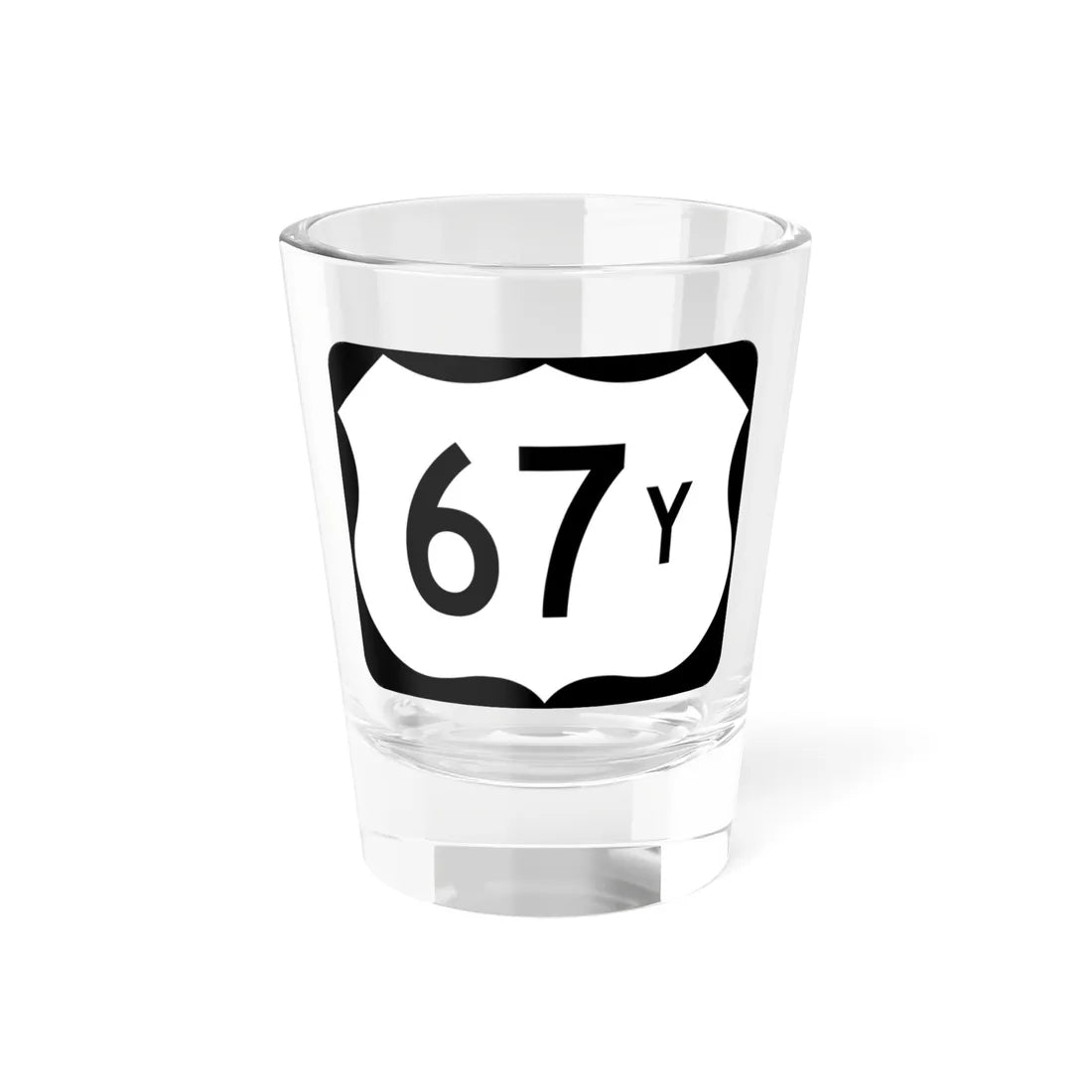 US 67Y (Arkansas) (Road Sign) Shot Glass 1.5oz 1.5oz - Go Mug Yourself