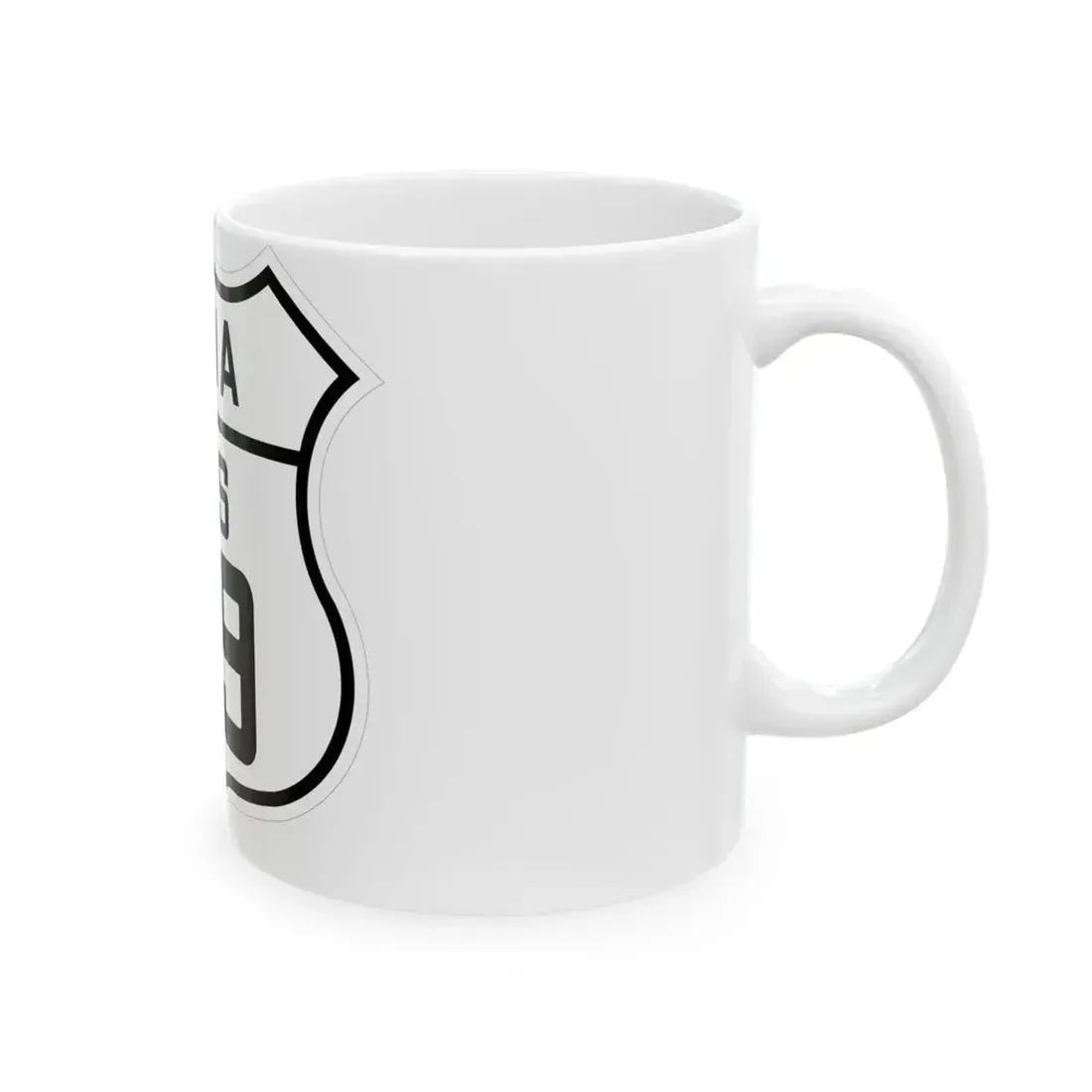 US 69 Iowa 1926 (Iowa) (Road Sign) White Coffee Mug - Go Mug Yourself