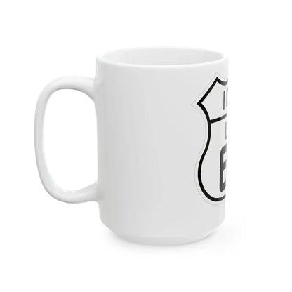 US 69 Iowa 1926 (Iowa) (Road Sign) White Coffee Mug - Go Mug Yourself