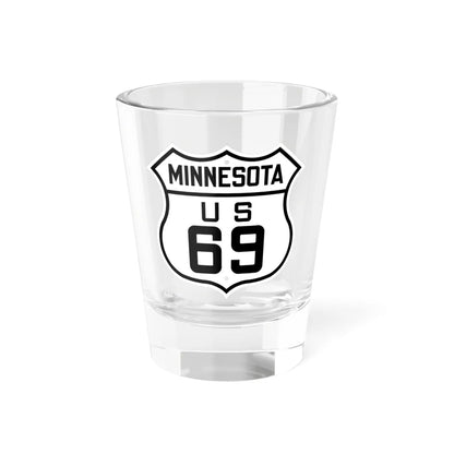 US 69 Minnesota 1926 (Minnesota) (Road Sign) Shot Glass 1.5oz 1.5oz - Go Mug Yourself