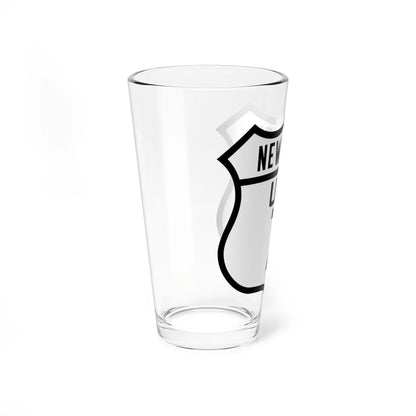 US 7 NY Old (New York) (Road Sign) Pint Glass 16oz - Go Mug Yourself