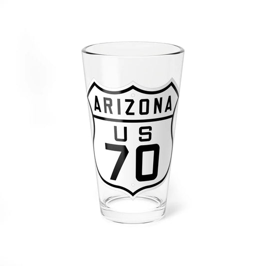US 70 Arizona 1926 (Arizona) (Road Sign) Pint Glss 16oz 16oz - Go Mug Yourself