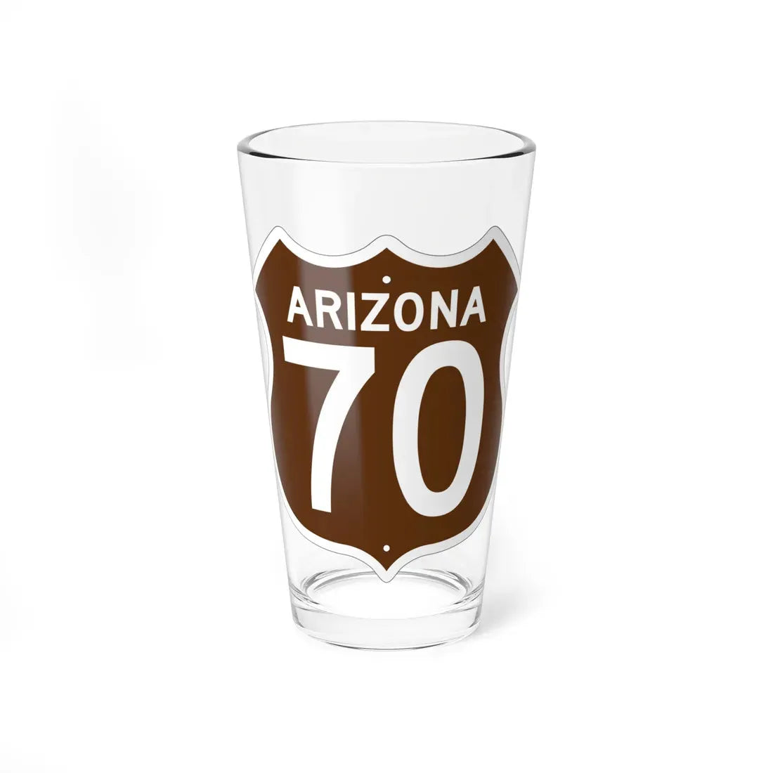 US 70 Arizona 1956 East (Arizona) (Road Sign) Pint Glass 16oz 16oz - Go Mug Yourself