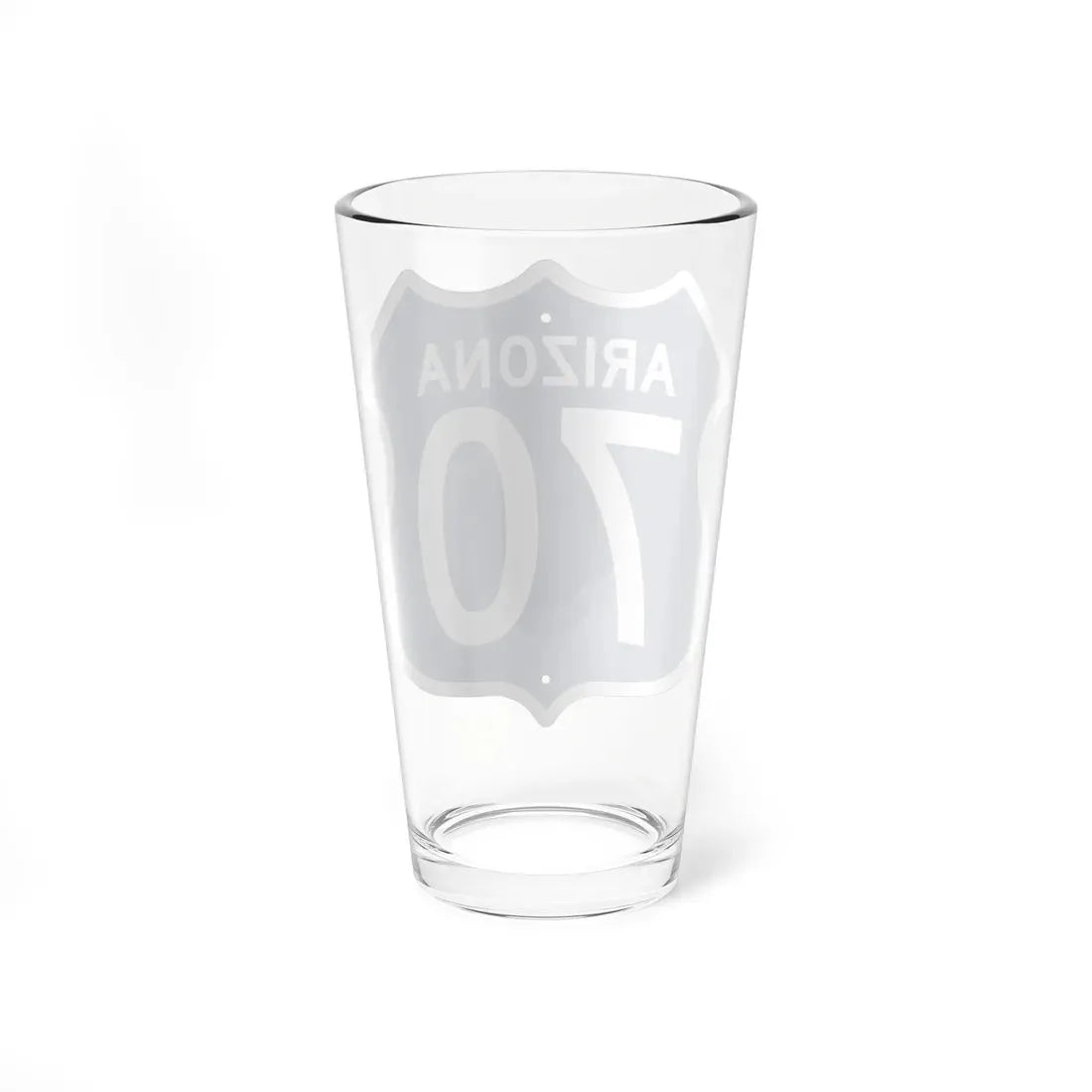 US 70 Arizona 1956 West (Arizona) (Road Sign) Pint Glass 16oz - Go Mug Yourself