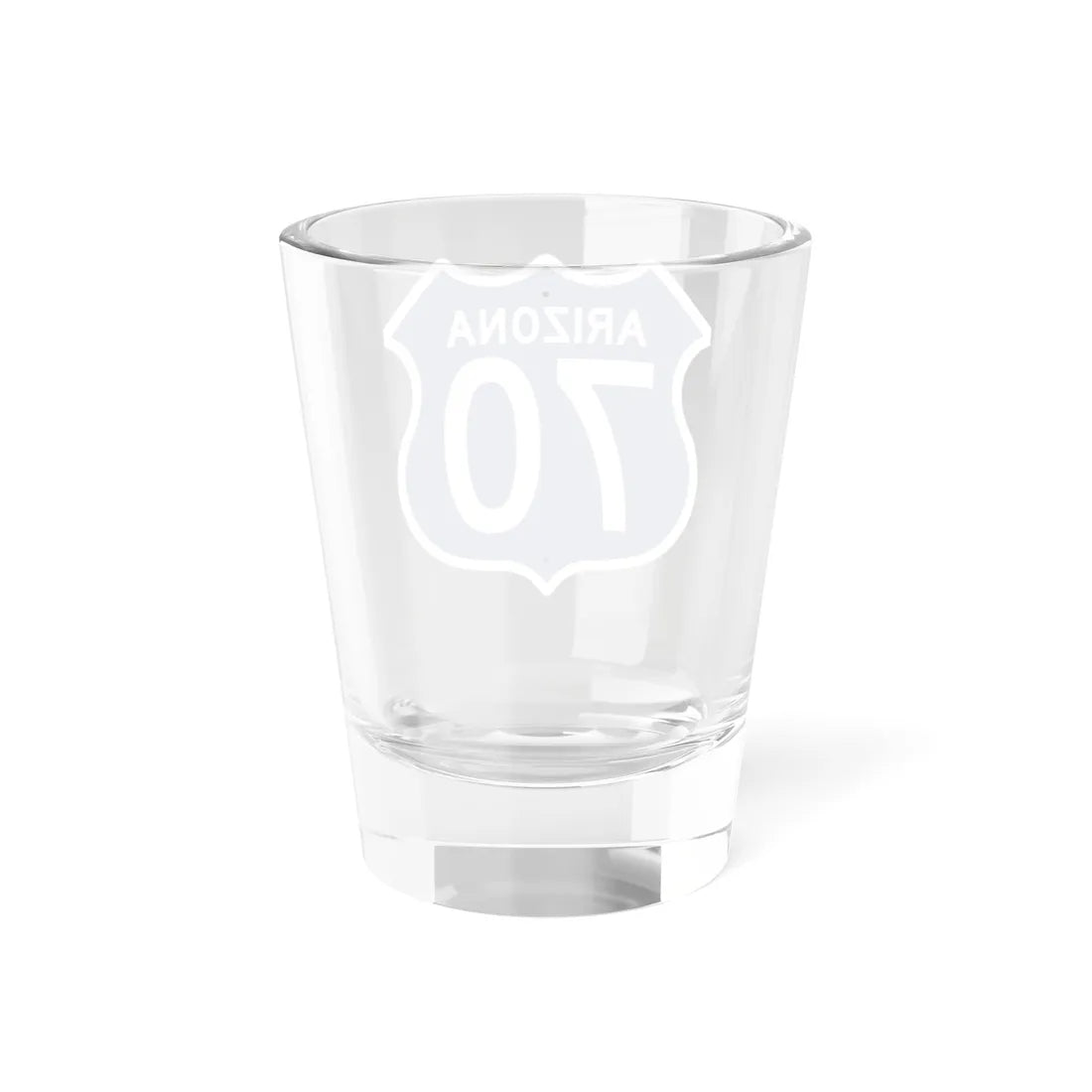 US 70 Arizona 1956 West (Arizona) (Road Sign) Shot Glass 1.5oz - Go Mug Yourself
