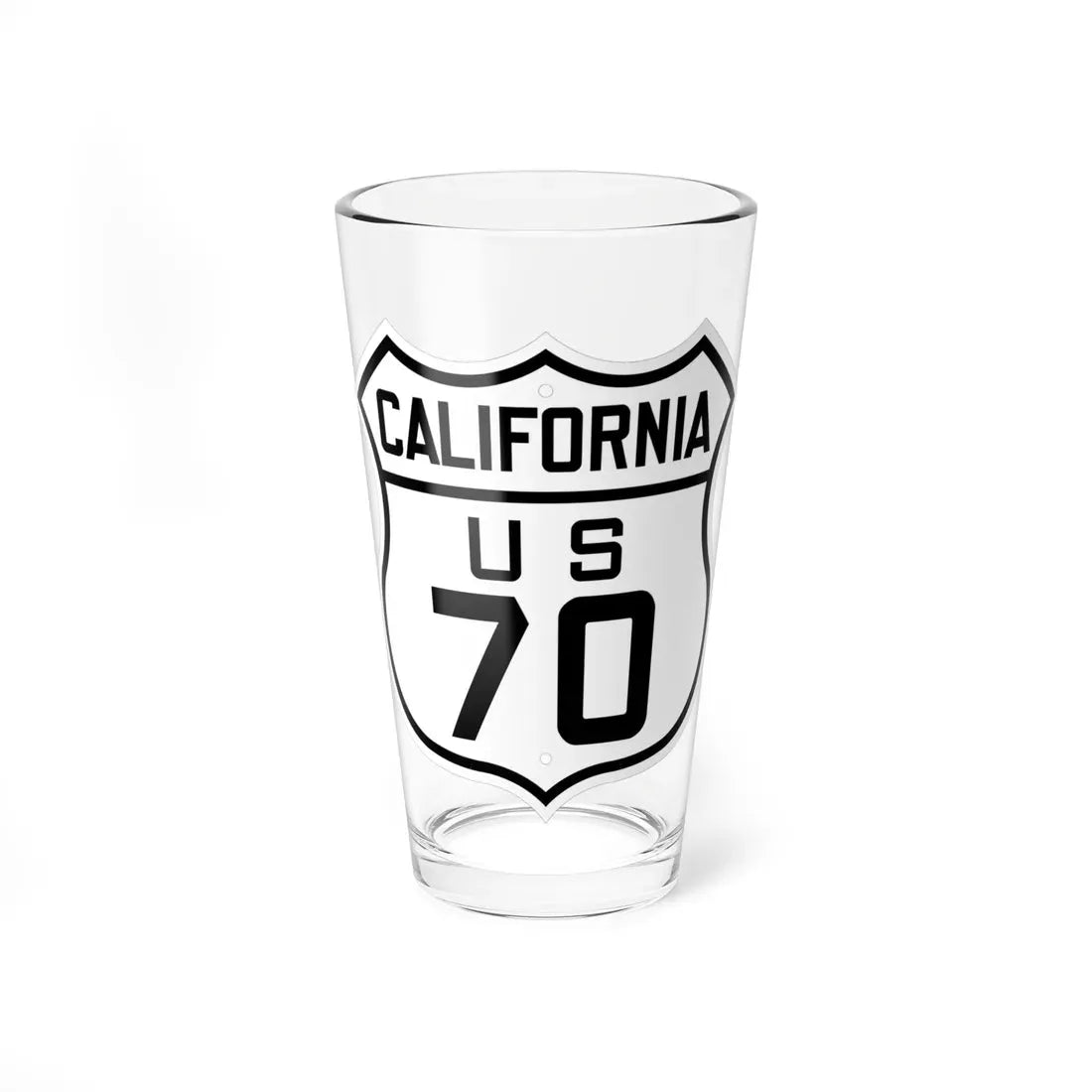 US 70 California 1926 (California) (Road Sign) Pint Glass 16oz 16oz - Go Mug Yourself