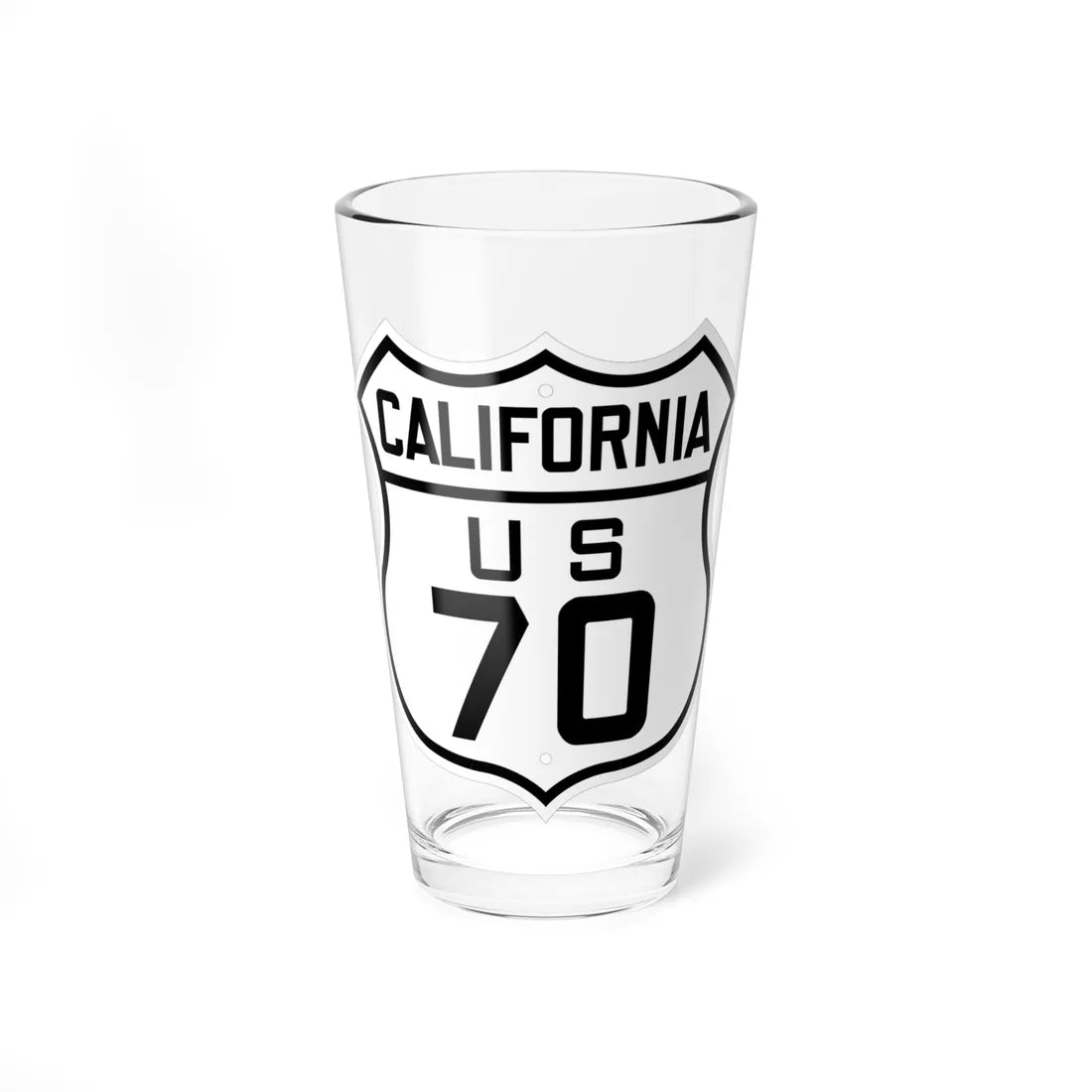 US 70 California 1926 (California) (Road Sign) Pint Glss 16oz 16oz - Go Mug Yourself